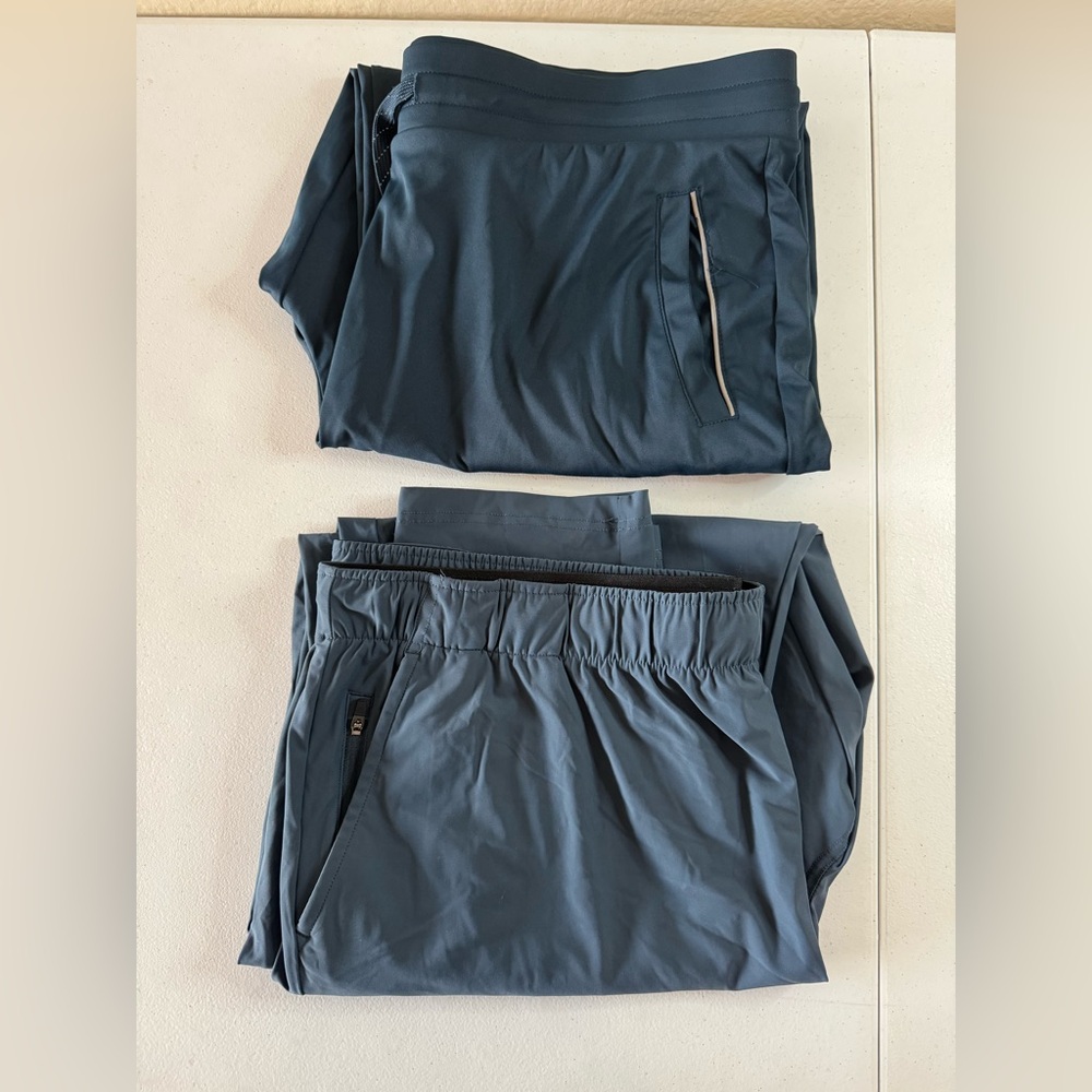 Set of 2 - XXL Jogger Pants - 32 Degrees Heat and Glacier Performance Branded